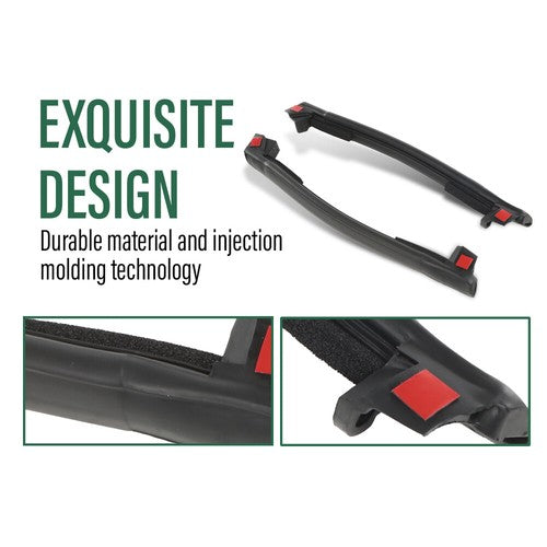 Solid Spare Front & Rear Top Mounted Side Weatherstrip Seal Fit For 97-04 Chevrolet Corvette