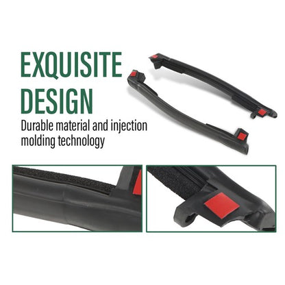 Solid Spare Front & Rear Top Mounted Side Weatherstrip Seal Fit For 97-04 Chevrolet Corvette