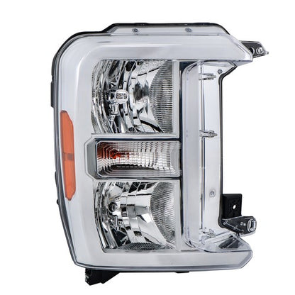 Solid Spare Halogen Type Headlight For Ford F250 F350 SuperDuty 2023-24 Chrome Housing Right