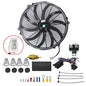 Solid Spare 12V Thermostat Relay Switch Kit 16" Electric Radiator Cooling Fan High 3000CFM