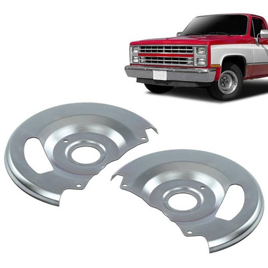 Solid Spare Front Disc Brake Dust Shield Left & Right Fit For 71-87 Chevy C10 GMC C15 Truck
