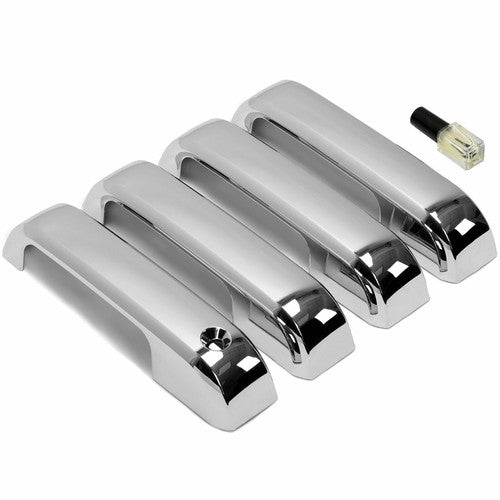 Solid Spare Full Chrome Mirror+ Handle Cover For Ford F250 F350/450/550 Super Duty 2017-2022