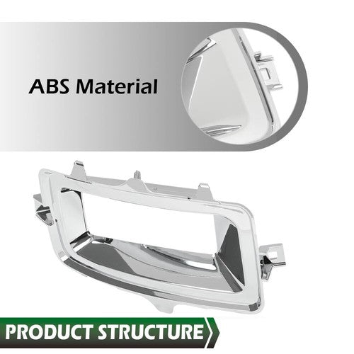 Solid Spare Fit For 2014-2015 Chevrolet Silverado 1500 Fog Light Trim Right+Left Side