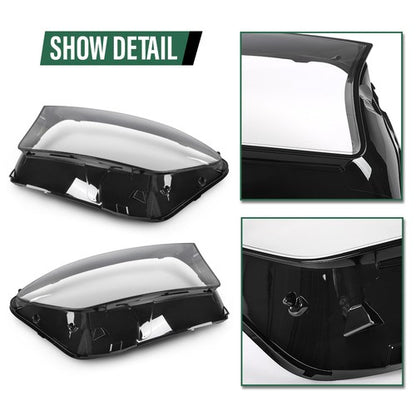 Solid Spare Fit For 2020-2023 Mercedes-Benz GLS Class Headlight Replacement Lens Pair