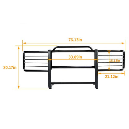 Solid Spare Steel Grille Grill Brush Bumper Guard For 1988-2000 Chevy GMC Silverado Sierra