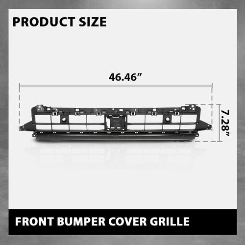 Solid Spare Fit For 2019-2024 Audi Q3 w/o S-Line Front Center Lower Bumper Cover Grille Trim