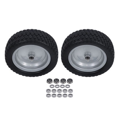 Solid Spare For Lawn Mower Solid Tire 2-Pack 13X5.00-6 Tire & Wheel Flat Free 3.4' Axle Hole