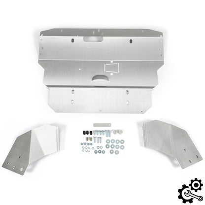 Solid Spare Aluminum Lower Skid Plate Silver Fit 96-03 04 05 06 07 08 Audi A4 S4 B5 B6 B7