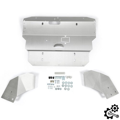 Solid Spare Aluminum Lower Skid Plate Silver Fit 96-03 04 05 06 07 08 Audi A4 S4 B5 B6 B7