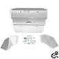 Solid Spare Aluminum Lower Skid Plate Silver Fit 96-03 04 05 06 07 08 Audi A4 S4 B5 B6 B7