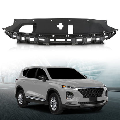 Solid Spare Upper Radiator Support Cover Fit For 19-20 Hyundai Santa Fe Accessory Black