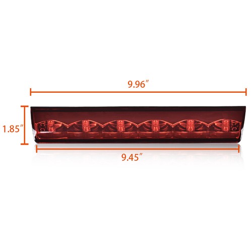 Solid Spare Red Fit For Truck Cap,Topper LED Recessed 3rd Brake Light Leer Are Century