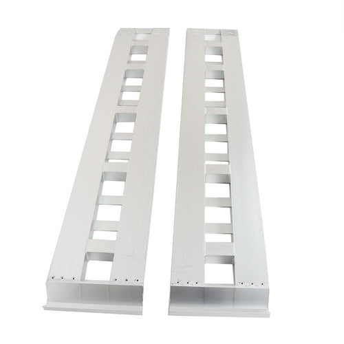 Solid Spare 84"×14" Aluminum Ramps Car Trailer Truck 1 Pair Ramps 6063 Aluminum 6000Lbs