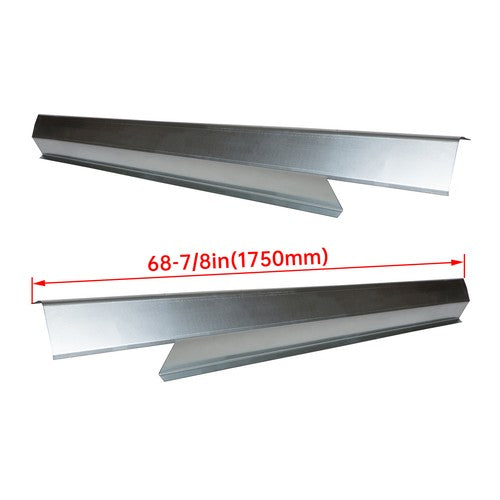 Solid Spare FOR 2008-2011 Ford Focus Slip-on Rocker Panel 4 door Set of Left and Right Side