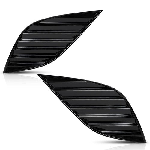 Solid Spare Fit For 18-20 Toyota Camry Front Bumper Fog Light Cover Left+Right Side
