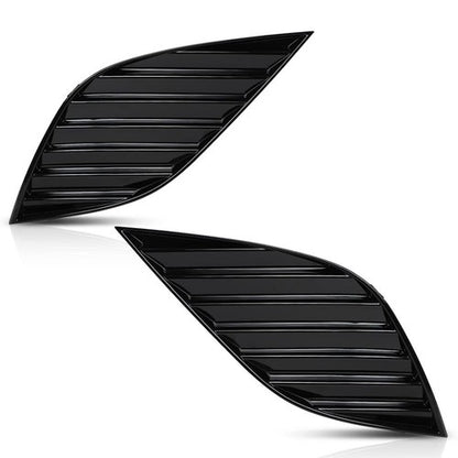 Solid Spare Fit For 18-20 Toyota Camry Front Bumper Fog Light Cover Left+Right Side