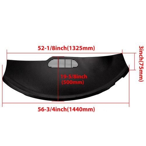 Solid Spare For 1997 1998 1999 2000 2001 2002 Firebird Camaro Molded Dash Cover Cap Skin BLK