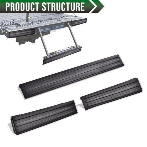 Solid Spare Fit For 2009-2014 Ford F150 Flexible Flex Step Tailgate Molding Trim Black New