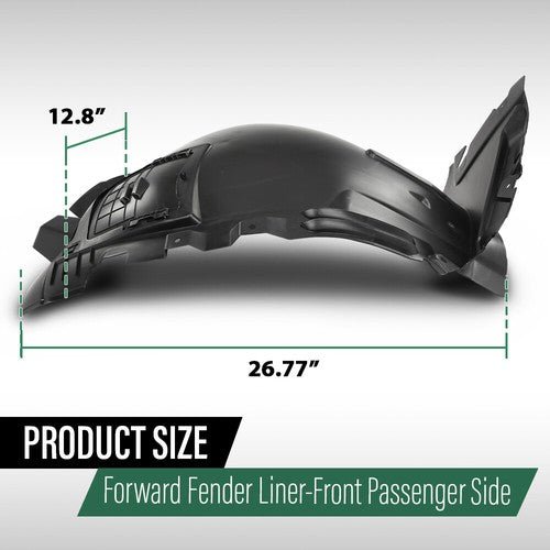 Solid Spare Fender Liner For 12-15 Mercedes ML350 16-18 GLE350 17-19 GLE43 AMG Front Right