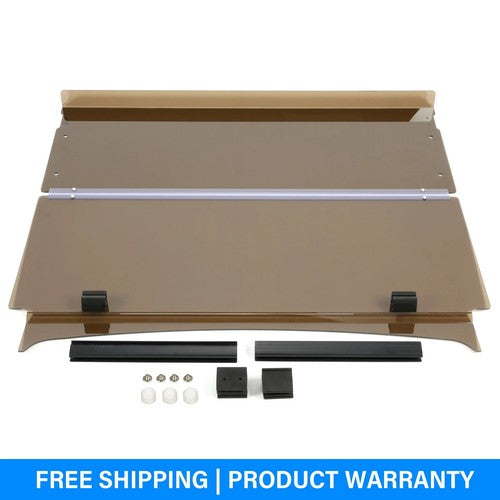 Solid Spare Flip Folding Tinted Windshield For Yamaha Drive 2 Drive2 2017-UP Golf Cart