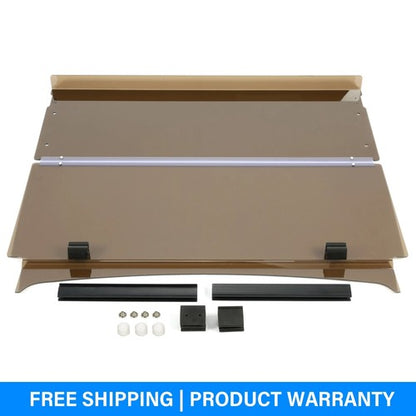 Solid Spare Flip Folding Tinted Windshield For Yamaha Drive 2 Drive2 2017-UP Golf Cart