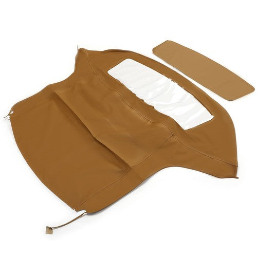 Solid Spare For BMW Z3 1996-2002 Tan Convertible Soft Top Replacement w/Plastic Window
