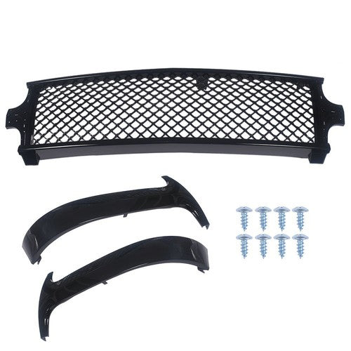 Solid Spare GM1200424 ABS Black Front Side Bumper Grille For Chevrolet Silverado 99-02