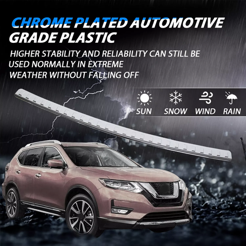 New Chrome Rear Bumper Protector Cover Scratch Exact For 2014-2020 Nissan Rogue