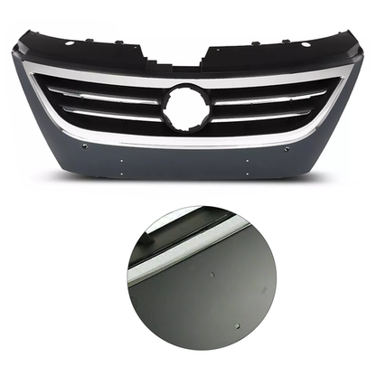 For 2009-2012 VW Volkswagen Passat CC Front Bumper Upper Grille Black Chrome