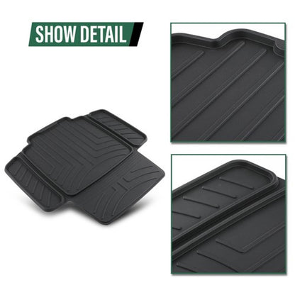 Solid Spare TPE Car Seat Protector | Waterproof, Anti-Slip for Baby & Child Seats Black