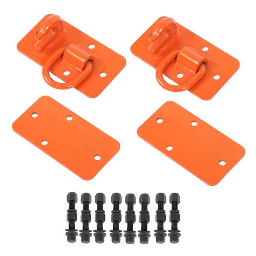 Solid Spare 3/8" Tractor Bucket Hooks with Tie Down Ring, Grade 70 Forged Steel 2 Pack Bolt