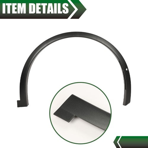 Solid Spare Fit For 16-21 Tesla Model X Front Left & Right Fender Flare Wheel Arch Molding