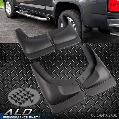 Solid Spare Front & Rear Splash Guards Mud Flaps Fit For 1999-2007 Chevy Silverado Sierra