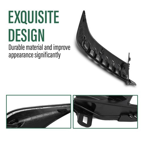 Solid Spare Front Bumper Trim W/o Sensor Hole Fit For 2025 Toyota Camry SE Sedan Left Side