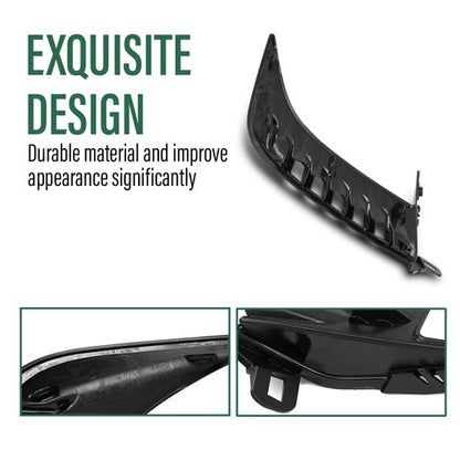 Solid Spare Front Bumper Trim W/o Sensor Hole Fit For 2025 Toyota Camry SE Sedan Left Side