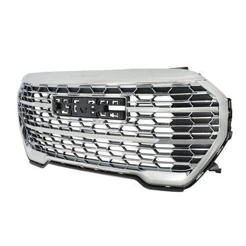 Solid Spare Front Bumper Grille Chrome Without Camera Hole Compatible For GMC Terrain 22-23