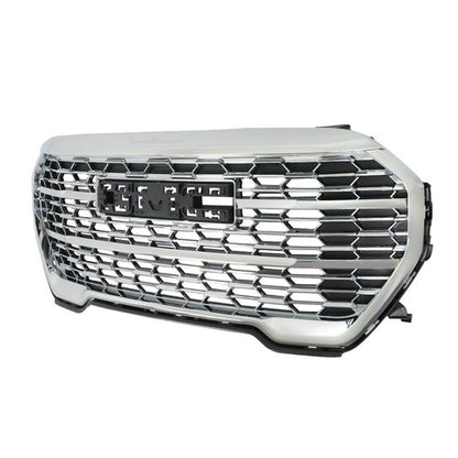 Solid Spare Front Bumper Grille Chrome Without Camera Hole Compatible For GMC Terrain 22-23