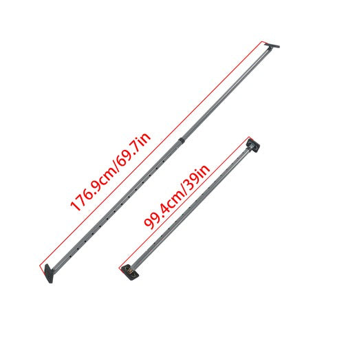 Solid Spare Adjustable Cargo Bar Pickup Truck Bed Holder Ratcheting Stabilizer 40" to 73"