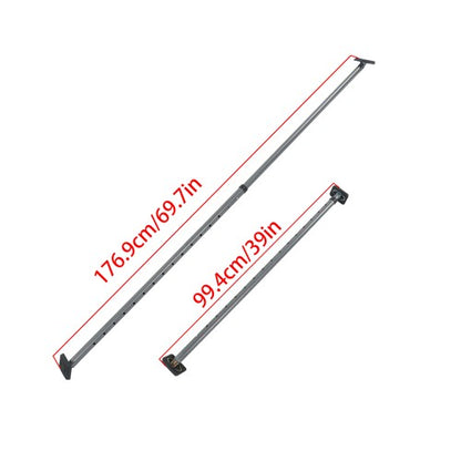Solid Spare Adjustable Cargo Bar Pickup Truck Bed Holder Ratcheting Stabilizer 40" to 73"