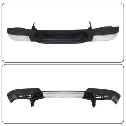 Solid Spare For Nissan NV1500 NV2500 2012-2021 Steel Chrome Rear Step Bumper W/o Sensor Hole