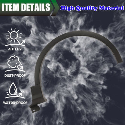 Solid Spare Front Right Side Fender Flare Wheel Arch Molding Fit For 2013-2017 Ford Escape