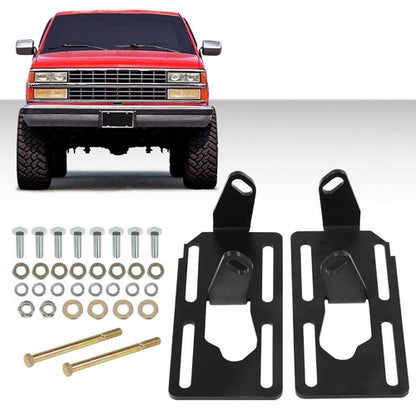 Solid Spare Conversion Engine Mounts Swap Adjustable Fit For 88-98 GM Truck LS1 LS2 LS6 LSX
