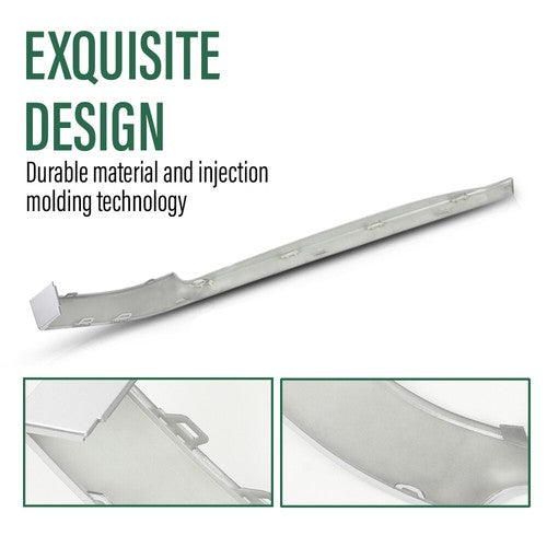 Solid Spare Fit For 13-22 Land Rover Range Rover Rear Bumper Side Cladding Silver Trim Left