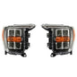 Solid Spare LED Housing Fit For 2021-2022 Ford F150 pickup Left+Right Headlights Replacement