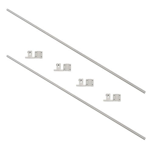 Solid Spare 8mm × 650mm 2Pcs Linear Motion Rail Shaft w/ 4 SCS8UU Bearing & SK8 Rail Support