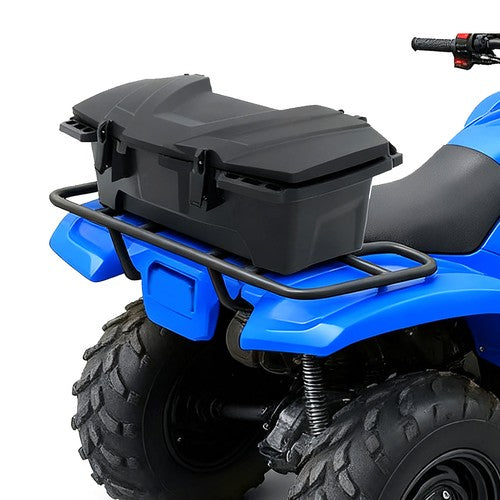Solid Spare Rear Rack Storage Trunk Box Cargo Box For Yamaha Kawasaki Honda w/ 0.75"-1" Tube