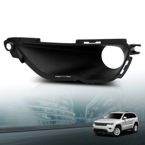 Solid Spare Bumper Fog Light Bezel Lamp Trim Left Side Fit For 16-22 Jeep Grand Cherokee