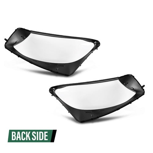 Solid Spare Fit For 2016-2019 Mercedes Benz GLC-Class W253 Headlight Replacement Lens LH RH