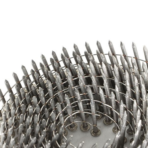 Solid Spare 15 Degree Wire Coil 1-1/4 ×.09 Ring Shank Stainless Steel Siding Nails 1200Pcs