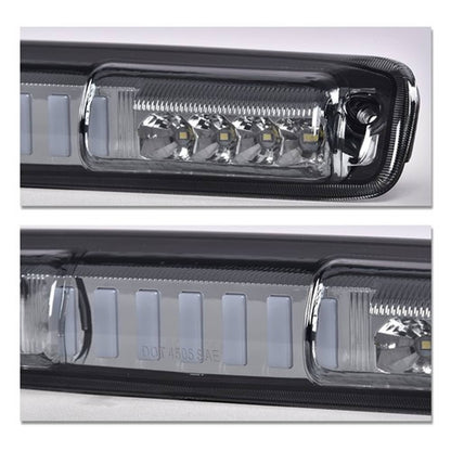 Solid Spare Fit For 1999-2007 Silverado Sierra LED 3rd Brake Tail Light Cargo Lamp Smoke